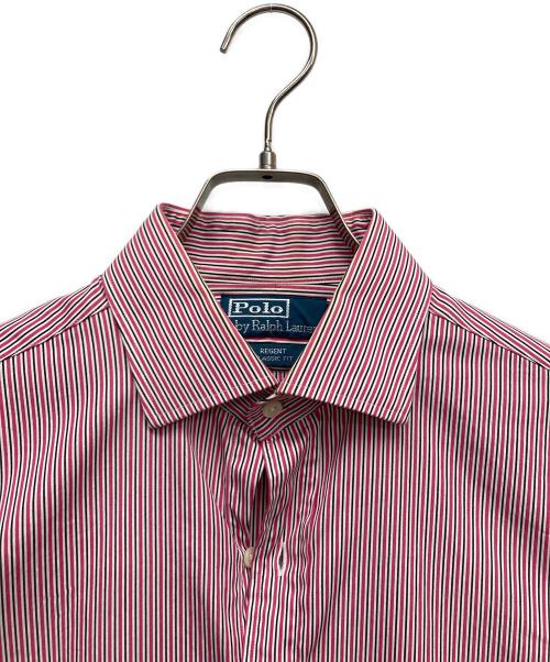 POLO RALPH LAUREN（ポロ・ラルフローレン）POLO RALPH LAUREN (ポロ・ラルフローレン) REGENT長袖シャツ レッド サイズ:Lの古着・服飾アイテム