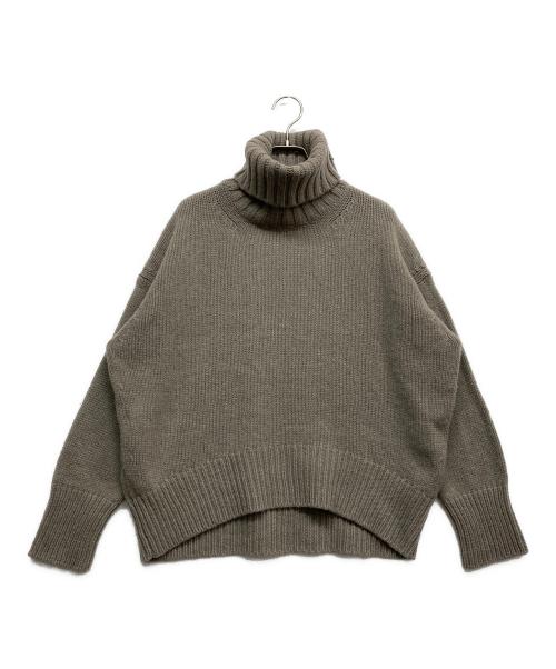 GALERIE VIE（ギャルリーヴィー）GALERIE VIE (ギャルリーヴィー) ファインウール ハイネックプルオーバー ブラウン サイズ:Sの古着・服飾アイテム