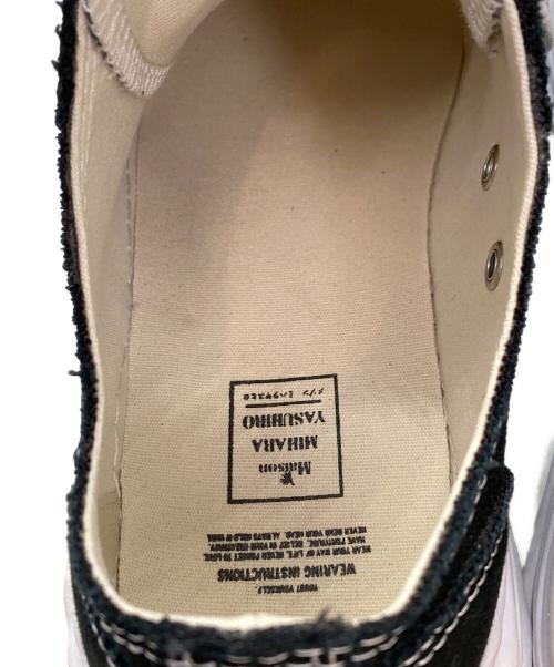 Maison MIHARA YASUHIRO（メゾン ミハラ ヤスヒロ）Maison MIHARA YASUHIRO (メゾン ミハラ ヤスヒロ) ハンクローキャンバス スニーカー ブラック サイズ:45の古着・服飾アイテム