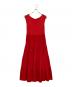 Rene（ルネ）の古着「ノースリーブワンピース」｜レッド