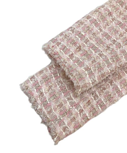 Rene（ルネ）Rene (ルネ) ツイードセットアップ ピンク サイズ:36の古着・服飾アイテム