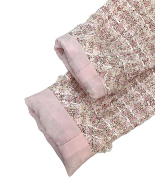 Rene（ルネ）Rene (ルネ) ツイードセットアップ ピンク サイズ:36の古着・服飾アイテム