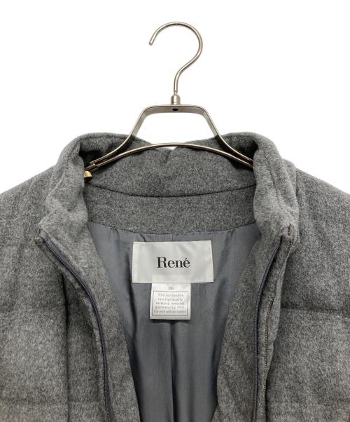 Rene（ルネ）Rene (ルネ) ダウンコート グレー サイズ:36の古着・服飾アイテム