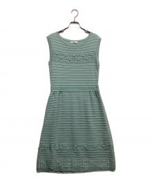 Rene（ルネ）の古着「ノースリーブワンピース」｜グリーン