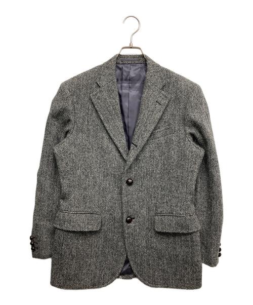 J.PRESS（ジェイプレス）J.PRESS (ジェイプレス) Harris Tweed (ハリスツイード) ツイードテーラードジャケット グレー サイズ:A4の古着・服飾アイテム