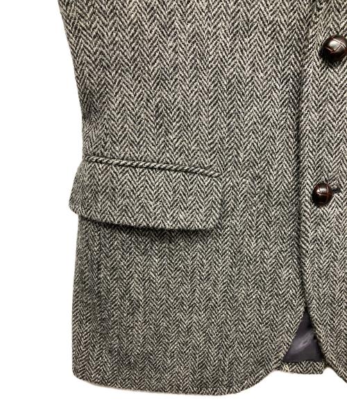 J.PRESS（ジェイプレス）J.PRESS (ジェイプレス) Harris Tweed (ハリスツイード) ツイードテーラードジャケット グレー サイズ:A4の古着・服飾アイテム