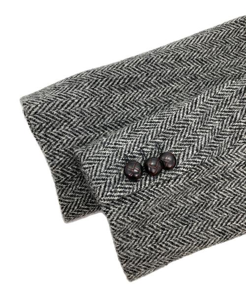 J.PRESS（ジェイプレス）J.PRESS (ジェイプレス) Harris Tweed (ハリスツイード) ツイードテーラードジャケット グレー サイズ:A4の古着・服飾アイテム