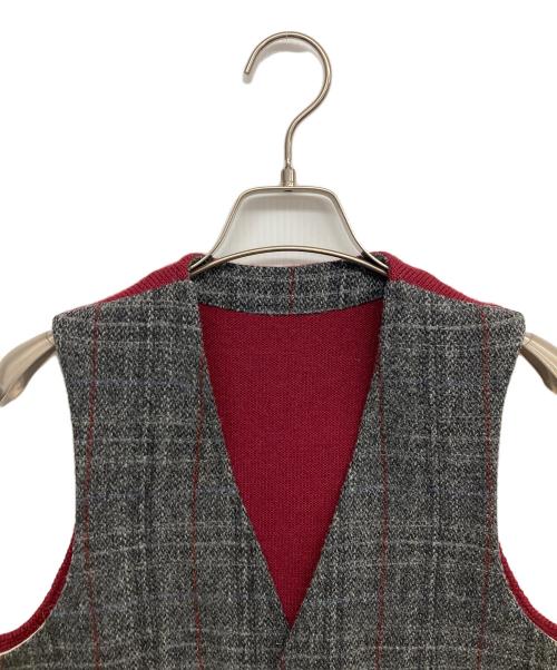 J.PRESS（ジェイプレス）J.PRESS (ジェイプレス) Harris Tweed (ハリスツイード) ジレ グレー サイズ:Mの古着・服飾アイテム
