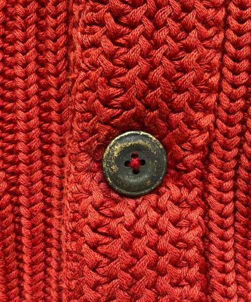 POLO RALPH LAUREN（ポロ・ラルフローレン）POLO RALPH LAUREN (ポロ・ラルフローレン) ショールカラーカーディガン レッド サイズ:XSの古着・服飾アイテム