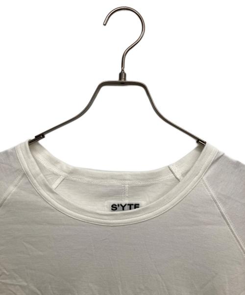 s'yte（サイト）s'yte (サイト) COTTON JERSEY BACK CENTER STITCH OVERSIZED RAGLAN SLEEVE ホワイト サイズ:3の古着・服飾アイテム