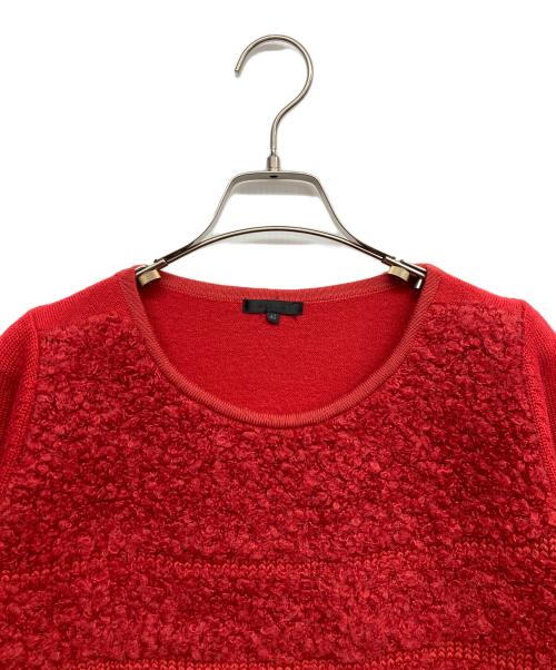 TO BE CHIC（トゥービーシック）TO BE CHIC (トゥービーシック) ニットワンピース レッド サイズ:40の古着・服飾アイテム