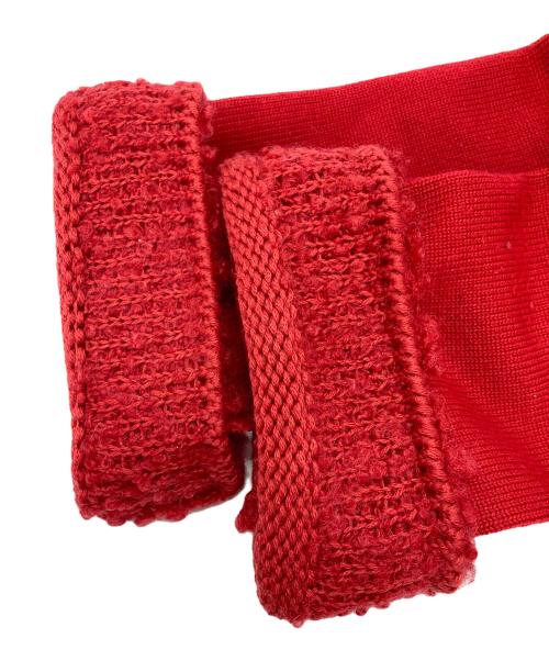 TO BE CHIC（トゥービーシック）TO BE CHIC (トゥービーシック) ニットワンピース レッド サイズ:40の古着・服飾アイテム