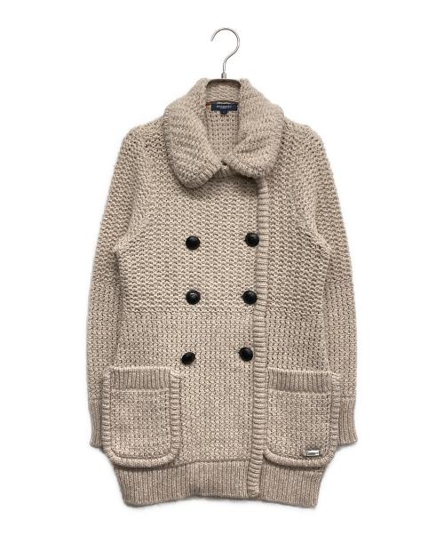 BURBERRY LONDON（バーバリーロンドン）BURBERRY LONDON (バーバリーロンドン) ニットカーディガン ベージュ サイズ:1の古着・服飾アイテム