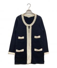 TO BE CHIC（トゥービーシック）の古着「ニットカーディガン」｜ネイビー