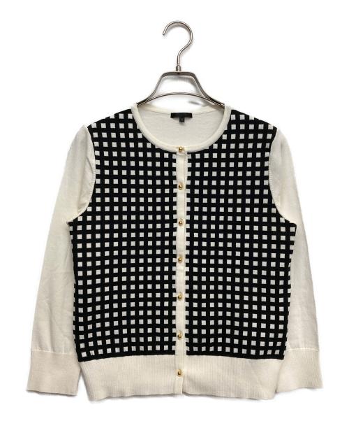 TO BE CHIC（トゥービーシック）TO BE CHIC (トゥービーシック) 薄手カーディガン ホワイト サイズ:2の古着・服飾アイテム