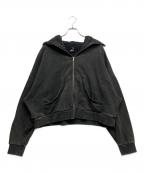 entire studiosエンタイアスタジオ）の古着「フルジップパーカー」｜ブラック