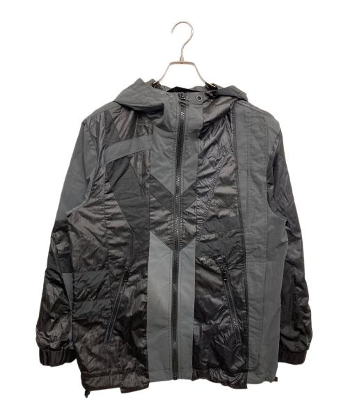 DIESEL（ディーゼル）DIESEL (ディーゼル) J-EDWARD ナイロン フーディブルゾン ブラック サイズ:XSの古着・服飾アイテム