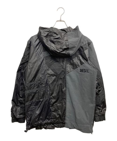 DIESEL（ディーゼル）DIESEL (ディーゼル) J-EDWARD ナイロン フーディブルゾン ブラック サイズ:XSの古着・服飾アイテム