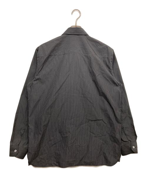 theory（セオリー）theory (セオリー) ストライプシャツ ブラック サイズ:Mの古着・服飾アイテム