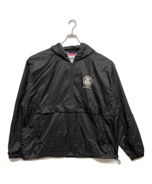 Champion（チャンピオン）Champion (チャンピオン) ナイロンアノラックパーカー ブラック サイズ:XLの古着・服飾アイテム