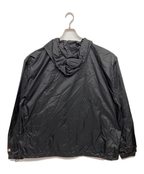Champion（チャンピオン）Champion (チャンピオン) ナイロンアノラックパーカー ブラック サイズ:XLの古着・服飾アイテム