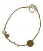 FENDIフェンディ）の古着「ラインストーンブレスレット」｜ゴールド