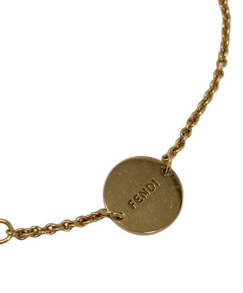 FENDI（フェンディ）FENDI (フェンディ) ラインストーンブレスレット ゴールドの古着・服飾アイテム