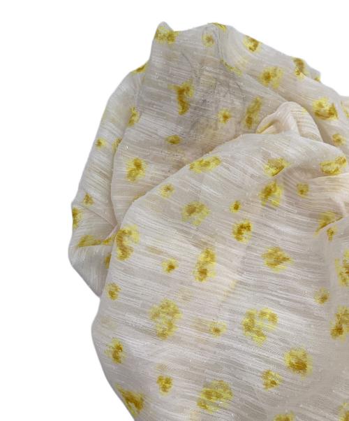 Snidel（スナイデル）Snidel (スナイデル) フリルオフショルシャーリングワンピ ベージュ サイズ:1の古着・服飾アイテム