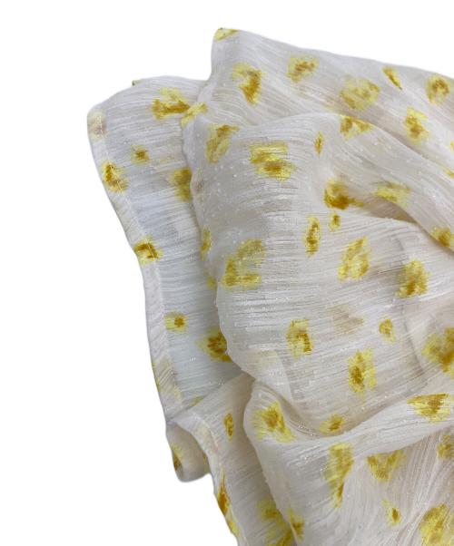 Snidel（スナイデル）Snidel (スナイデル) フリルオフショルシャーリングワンピ ベージュ サイズ:1の古着・服飾アイテム