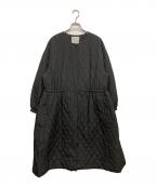 BEARDSLEYビアズリー）の古着「バルーン袖キルトコート」｜ブラック