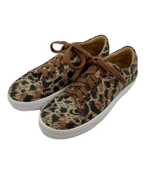 A.P.C.（アーペーセー）A.P.C. (アーペーセー) 総柄スニーカー ブラウン サイズ:35の古着・服飾アイテム