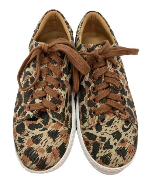 A.P.C.（アーペーセー）A.P.C. (アーペーセー) 総柄スニーカー ブラウン サイズ:35の古着・服飾アイテム