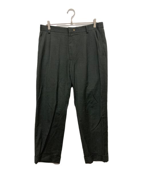 LANVIN COLLECTION（ランバンコレクション）LANVIN COLLECTION (ランバンコレクション) タックパンツ グリーン サイズ:50の古着・服飾アイテム