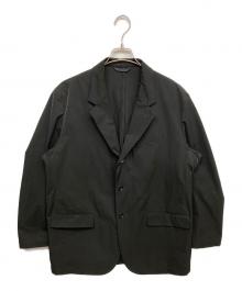 LANVIN COLLECTION（ランバンコレクション）の古着「ナイロンテーラードジャケット」｜ブラック