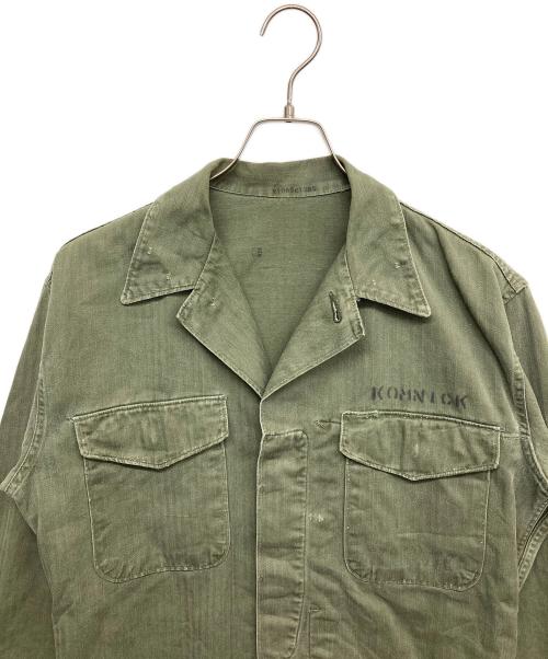 USMC（ユーエスエムシー）USMC (ユーエスエムシー) 50s P53 Herring Bone Twill Jacket グリーン サイズ:不明（印字消）の古着・服飾アイテム