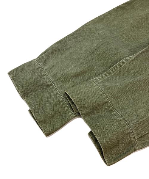 USMC（ユーエスエムシー）USMC (ユーエスエムシー) 50s P53 Herring Bone Twill Jacket グリーン サイズ:不明（印字消）の古着・服飾アイテム