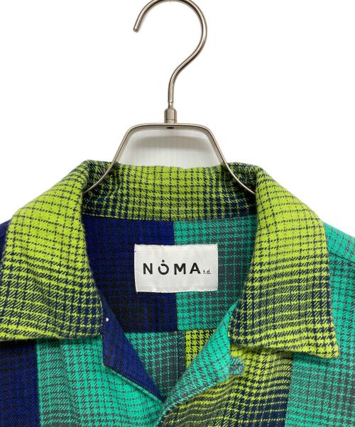 NOMA t.d.（ノーマティーディー）NOMA t.d. (ノーマティーディー) オンブレパッチワークシャツ グリーン サイズ:2の古着・服飾アイテム