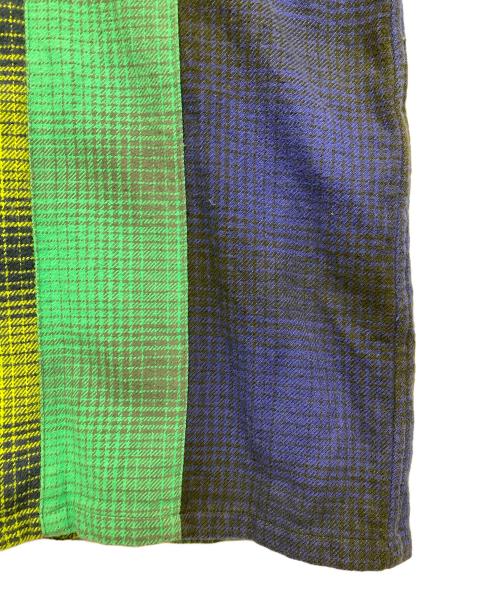 NOMA t.d.（ノーマティーディー）NOMA t.d. (ノーマティーディー) オンブレパッチワークシャツ グリーン サイズ:2の古着・服飾アイテム