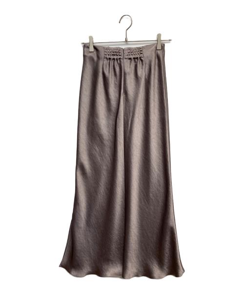 IENA（イエナ）IENA (イエナ) ダブルサテンスカート ベージュ サイズ:36の古着・服飾アイテム