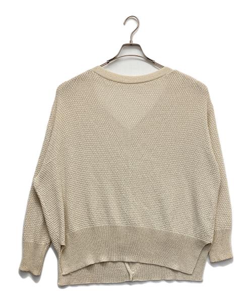 FRAMeWORK（フレームワーク）FRAMeWORK (フレームワーク) メッシュカーディガン ベージュ サイズ:記載無の古着・服飾アイテム