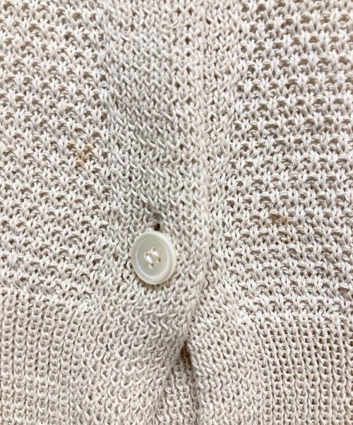 FRAMeWORK（フレームワーク）FRAMeWORK (フレームワーク) メッシュカーディガン ベージュ サイズ:記載無の古着・服飾アイテム