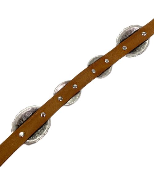 PUNTOVITA（プントヴィータ）PUNTOVITA (プントヴィータ) コンチョベルト ブラウン サイズ:80の古着・服飾アイテム