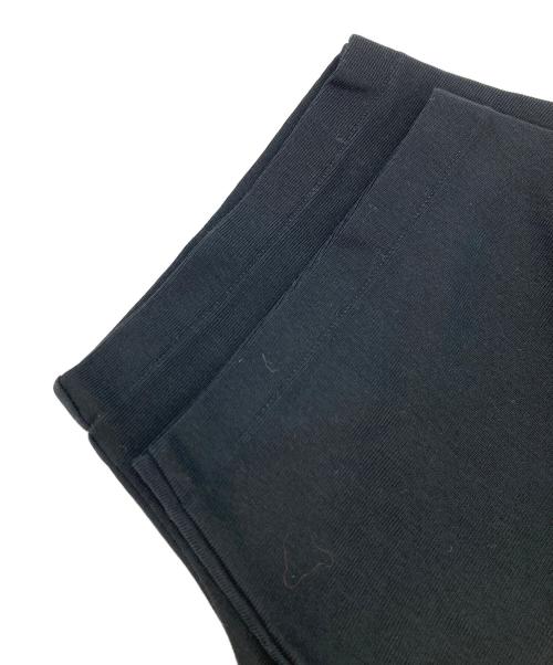 ASTRAET（アストラット）ASTRAET (アストラット) フライス フリル半袖カットソー ブラック サイズ:FREEの古着・服飾アイテム