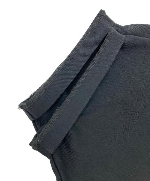 ASTRAET（アストラット）ASTRAET (アストラット) フライス フリル半袖カットソー ブラック サイズ:FREEの古着・服飾アイテム