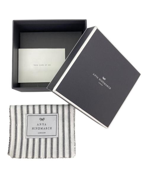 ANYA HINDMARCH（アニヤ・ハインドマーチ）ANYA HINDMARCH (アニヤ・ハインドマーチ) カードケース ネイビーの古着・服飾アイテム