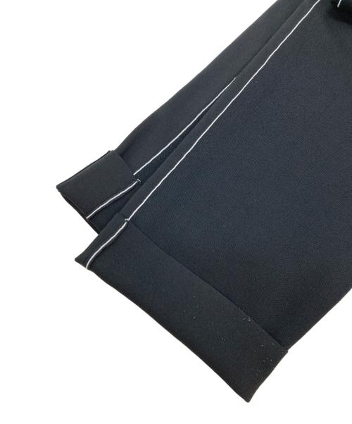 icB（アイシービー）icB (アイシービー) シンセティックダブルフェイス ニットトラックパンツ ブラック サイズ:Ｓの古着・服飾アイテム