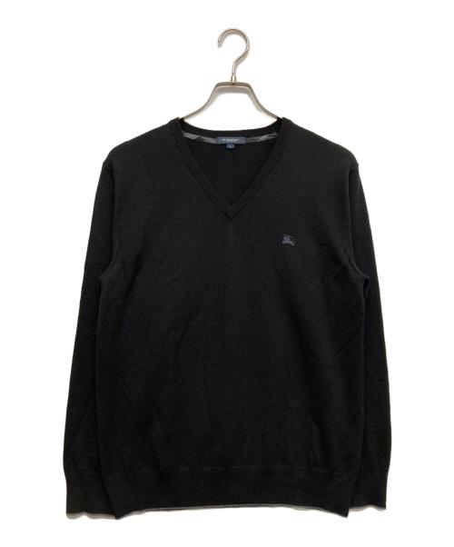 BURBERRY LONDON（バーバリーロンドン）BURBERRY LONDON (バーバリーロンドン) Vネックニット ブラック サイズ:Lの古着・服飾アイテム