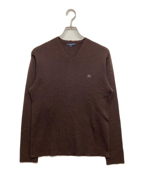 BURBERRY LONDON（バーバリーロンドン）BURBERRY LONDON (バーバリーロンドン) ウールニット ブラウン サイズ:Ｌの古着・服飾アイテム