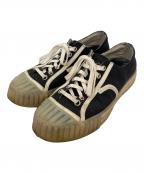 ADIEVアデュー）の古着「キャンバスローカットスニーカー」｜ブラック