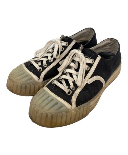 ADIEV（アデュー）ADIEV (アデュー) キャンバスローカットスニーカー ブラック サイズ:42の古着・服飾アイテム